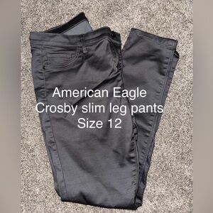 American Eagle Gray Slim Leg Pants